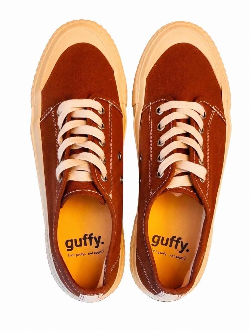 Guffy "Spicewood" Brown Canvas Sneakers 9